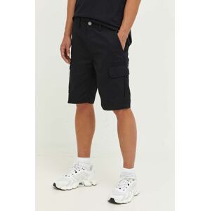 Pamučne kratke hlače Dickies Millerville boja: crna, DK0A4XEDBLK1-BLACK