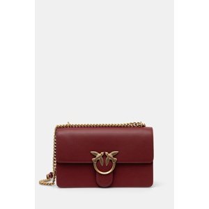 Kožna torba Pinko boja: bordo, 100941 A0F1