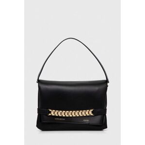 Kožna pismo torba Victoria Beckham Chain Pouch boja: crna, B223AAC004769A