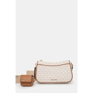 Kožna torba MICHAEL Michael Kors boja: bež