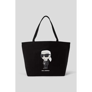 Pamučna torba Karl Lagerfeld boja: crna