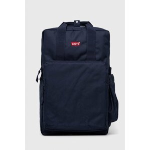 Ruksak Levi's boja: tamno plava, veliki, glatki model