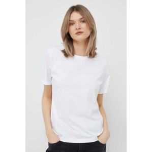 Pamučna majica Calvin Klein boja: bijela