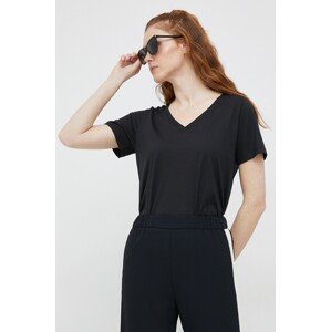Pamučna majica Calvin Klein boja: crna