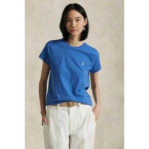 Pamučna majica Polo Ralph Lauren za žene, boja: žuta, 211898698