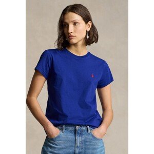 Pamučna majica Polo Ralph Lauren za žene, boja: tirkizna, 211898698