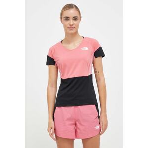 Sportska majica kratkih rukava The North Face Bolt Tech boja: ružičasta