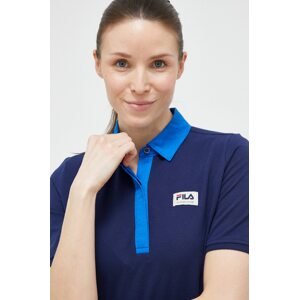 Pamučna polo majica Fila boja: tamno plava