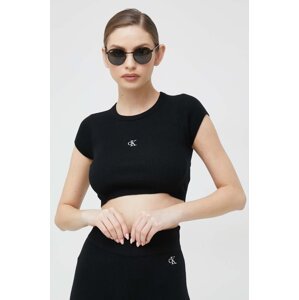 Top Calvin Klein Jeans za žene, boja: crna