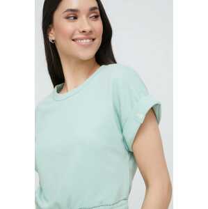 Homewear majica kratkih rukava United Colors of Benetton boja: zelena