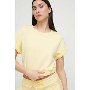 Homewear majica kratkih rukava United Colors of Benetton boja: žuta