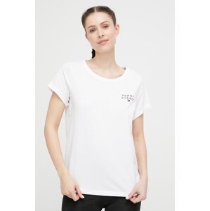 Pamučna homewear majica kratkih rukava Tommy Hilfiger boja: bijela, UW0UW04525