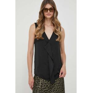 Bluza United Colors of Benetton boja: crna, glatka