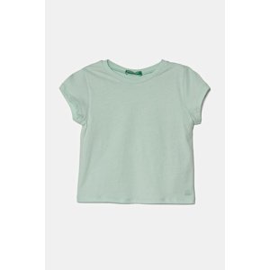 Dječja pamučna majica kratkih rukava United Colors of Benetton boja: ružičasta, 3I1XG106Y