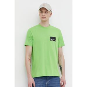 Pamučna majica Karl Lagerfeld Jeans za muškarce, boja: crna, s tiskom