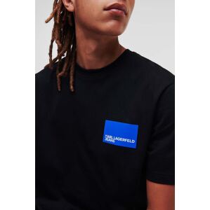 Pamučna majica Karl Lagerfeld Jeans boja: crna, s tiskom
