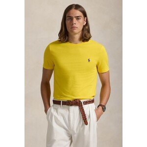 Pamučna majica Polo Ralph Lauren za muškarce, boja: crvena, bez uzorka, 710671438