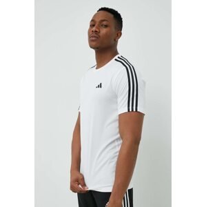 Majica kratkih rukava za trening adidas Performance Training Essentials Train boja: bijela, s aplikacijom, IB8151