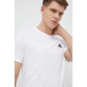 Pamučna majica adidas boja: bijela, jednobojni model IC9286