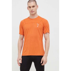 Majica kratkih rukava za trčanje Puma Seasons boja: narančasta, glatki model