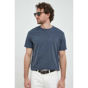 Pamučna majica Pepe Jeans Jacko boja: tamno plava, s tiskom, PM508664.594