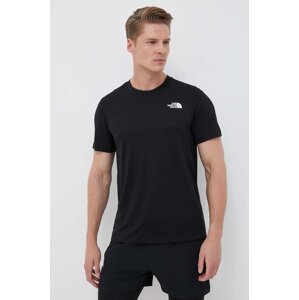 Sportska majica kratkih rukava The North Face Lightbright boja: crna, s uzorkom
