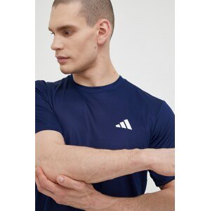 Majica kratkih rukava za trening adidas Performance Train Essentials boja: tamno plava, glatki model, IC7429