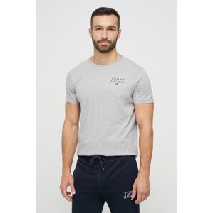 Pamučna majica Tommy Hilfiger boja: siva, s tiskom, UM0UM02916