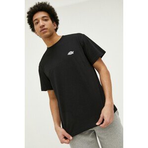 Pamučna majica Dickies boja: crna, s aplikacijom, DK0A4YAIBLK1-BLACK