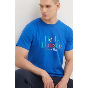 Pamučna majica Helly Hansen s uzorkom