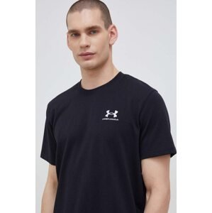 Majica kratkih rukava za trening Under Armour Logo Embroidered boja: crna, glatki model