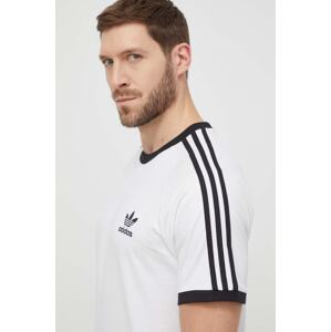 Pamučna majica adidas Originals 3-Stripes Adicolor Classics Tee boja: bijela, s uzorkom, IA4846