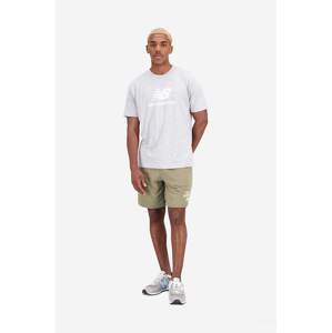 Majica kratkih rukava New Balance za muškarce, boja: siva, s tiskom, MT31541AG-1AG