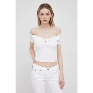 Bluza Pepe Jeans Beth za žene, boja: bijela, glatka