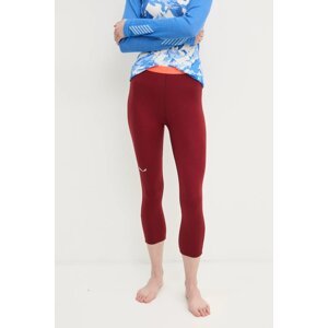 Funkcionalne tajice Salewa Cristallo Warm boja: bordo, 00.0000028210