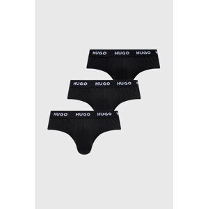 Slip gaćice HUGO za muškarce, boja: crna, 50469763