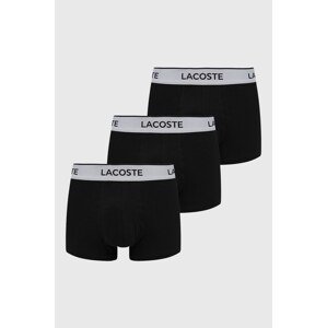 Bokserice Lacoste za muškarce, boja: crna