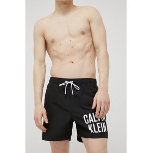 Kratke hlače za kupanje Calvin Klein boja: crna, KM0KM00739