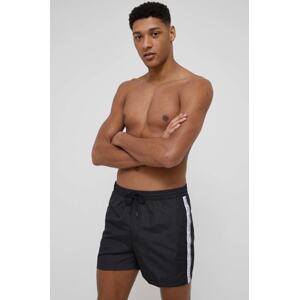 Kratke hlače za kupanje Calvin Klein boja: crna, KM0KM00741