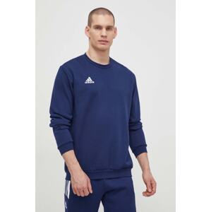 Dukserica adidas Performance Entrada 22 za muškarce, boja: tamno plava, glatka, H57480