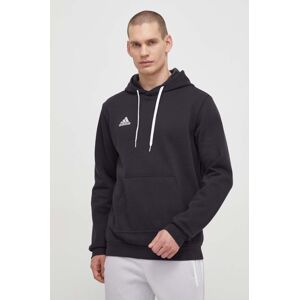 Dukserica adidas Performance H57512 Entrada 22 za muškarce, boja: crna, s kapuljačom, aplikacijom, H57512