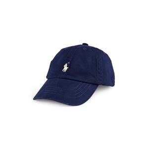Pamučna kapa Polo Ralph Lauren boja tamno plava