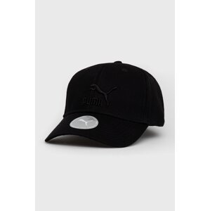 Pamučna kapa Puma 22554 Archive Logo BB Cap boja: crna, s aplikacijom, 22554