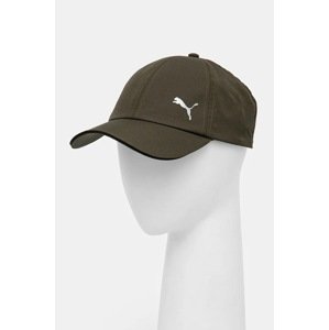 Kapa sa šiltom Puma Essentials boja: zelena, bez uzorka, 023148