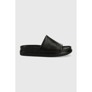Kožne natikače Vagabond Shoemakers Erin za žene, boja: crna, s platformom