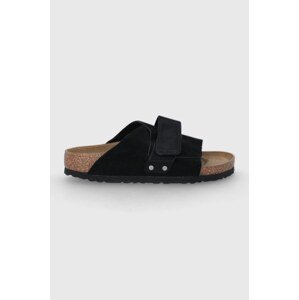 Natikače od brušene kože Birkenstock Kyoto za žene, boja: crna, 1022566