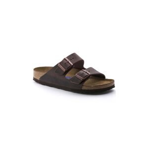 Kožne natikače Birkenstock Arizona za muškarce, boja: smeđa