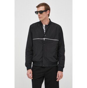 Bomber jakna Karl Lagerfeld boja: crna, za prijelazno razdoblje, 521504.505002