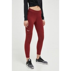 Sportske tajice Salewa Lavaredo Hemp za žene, boja: bordo, bez uzorka, 00-0000028034