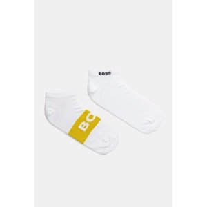 Čarape BOSS 2-pack za muškarce, boja: bijela